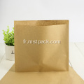 Sac plat en papier kraft simple sans fermeture à glissière